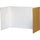 Pacon Privacy Boards - 48''W x 16''H - 4 Boards/Pack - White