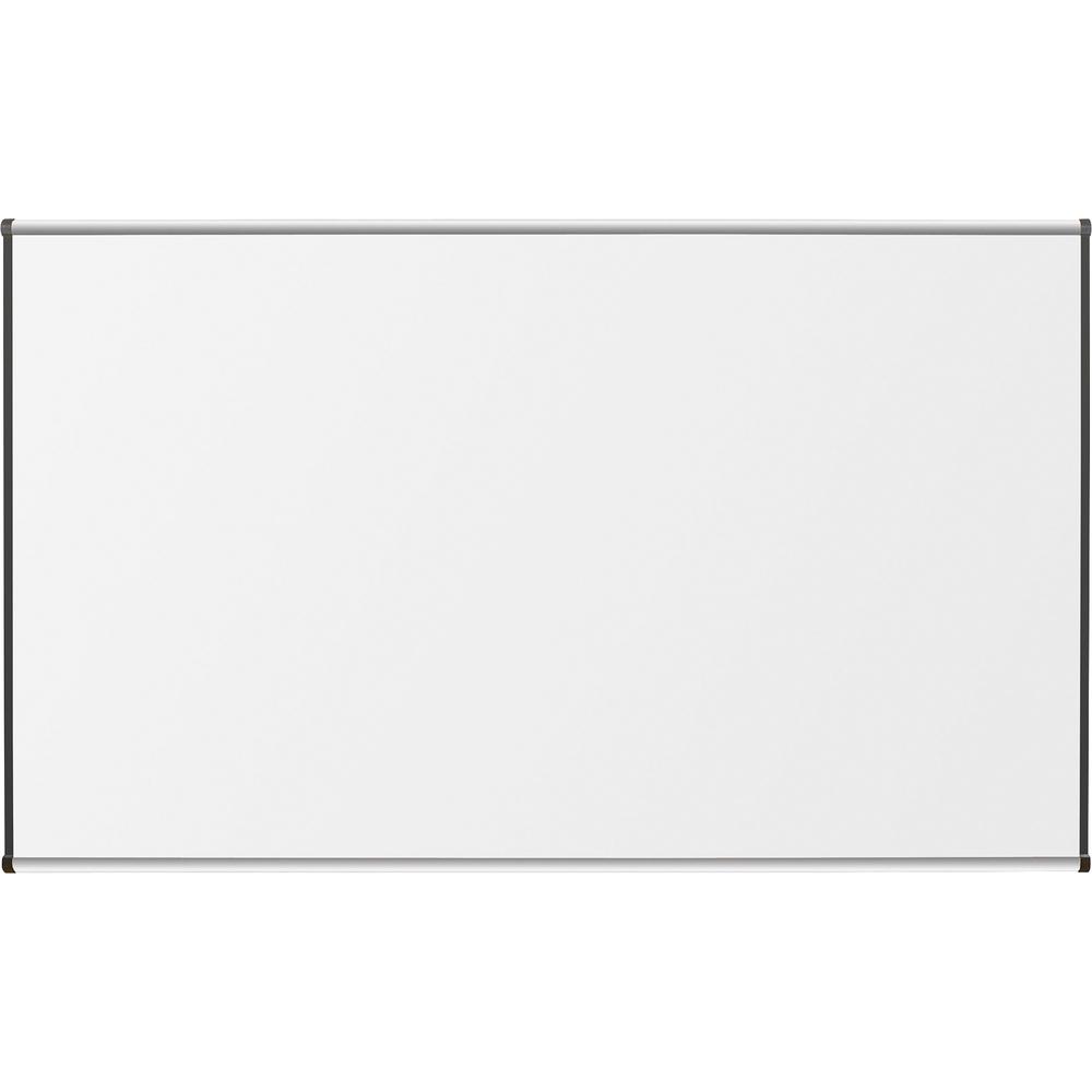 Lorell Dry-Erase Marker Board - 48'' (4 ft) Width x 36'' (3 ft) Height - Porcelain Enameled Steel Surface - Satin Aluminum Frame - Magnetic - Ghost Resistant - 1 Each