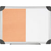 Lorell Combo Dry-Erase/Cork Board - 24'' Board Height x 36'' Board Width - Natural Cork Surface - Self-healing - Aluminum Frame - 1 Each