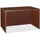 Lorell Essentials Series Rectangular Desk Shell - 47.3'' x 29.5'' x 1'' x 29.5'' - Finish: Laminate, Mahogany - Grommet, Modesty Panel, Cord Management, Adjustable Feet