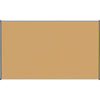 Lorell Satin-Finish Bulletin Board - 72'' Height x 48'' Width - Natural Cork Surface - Durable, Self-healing - Silver Anodized Aluminum Frame - 1 Each
