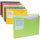 C-Line Write-On Poly File Jackets - Assorted Colors, 11 X 8-1/2, 25/BX, 63060