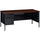 Lorell Fortress Series Left-Pedestal Desk - Rectangle Top - 66'' Table Top Width x 30'' Table Top Depth x 1.12'' Table Top Thickness - 29.50'' HeightAssembly Required - Black Walnut, Laminated, Walnut - S