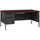 Lorell Fortress Series Left-Pedestal Desk - Rectangle Top - 66'' Table Top Width x 30'' Table Top Depth x 1.12'' Table Top Thickness - 29.50'' HeightAssembly Required - Laminated, Mahogany - Steel - 1 Eac