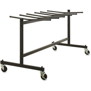 Lorell Folding Chair Dolly - 68'' Width x 30.75'' Depth x 35.75'' Height - Black Steel Frame - Black - For 42 Devices - 1 Each