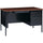 Lorell Fortress Series 48'' Right Single-Pedestal Desk - Laminated Rectangle, Walnut Top - 30'' Table Top Length x 48'' Table Top Width x 1.13'' Table Top Thickness - 29.50'' Height - Assembly Required - B