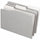 Pendaflex 1/3 Tab Cut Legal Top Tab File Folder - 8 1/2'' x 14'' - Internal Pocket - Top Tab Location - Assorted Tab Position - 11 pt. - Gray - Acid-free, Reversible - 100 / Box