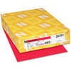 Exact Brights Smooth Colored Paper - Red - Letter - 8 1/2'' x 11'' - 50 lb Basis Weight - Smooth - 500 / Pack - Printable, Lignin-free, Acid-free, Elemental Chlorine-free - Bright Red - Neenah
