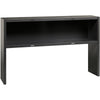 Lorell Fortress Modular Series Stack-on Hutch - 60'' - Material: Steel - Finish: Charcoal - Grommet, Cord Management