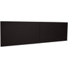 Lorell Fortress Modular Series Stack-On Hutch Door Kit - 60'' Width - Lockable, Reinforced - Steel - Black