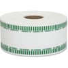 PAP-R Color-coded Coin Machine Wrappers - 1000 ft Length - 1900 Wrap(s)Total $5.0 in 50 Coins of 10¢ Denomination - 15 lb Basis Weight - Kraft - Green, White - 1900 / Roll