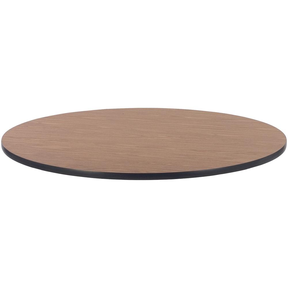 Lorell Classroom Activity Tabletop - High Pressure Laminate (HPL) Round, Medium Oak Top - 1.13'' Table Top Thickness x 48'' Table Top Diameter - Assembly Required - 1 Each