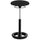 Safco TWIXT Ergo Extended-Height Chair - Black Polypropylene, Nylon, Vinyl Seat - Rounded Base - 1 Each