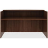 Lorell Essentials Series Front Reception Desk - 72'' x 36''42.5'' , 0.1'' Edge - Material: Metal - Finish: Walnut, Laminate