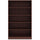 Lorell Laminate Bookcase - 0.8'' Shelf, 36'' x 12''60'' - 5 Shelve(s) - 4 Adjustable Shelf(ves) - Square Edge - Material: Thermofused Laminate (TFL) - Finish: Mahogany