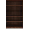 Lorell Laminate Bookcase - 0.8'' Shelf, 36'' x 12''60'' - 5 Shelve(s) - 4 Adjustable Shelf(ves) - Square Edge - Material: Thermofused Laminate (TFL) - Finish: Walnut