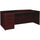 Lorell Prominence 2.0 Bowfront Left-Pedestal Desk - 1'' Top, 72'' x 42''29'' - 3 x File, Box Drawer(s) - Single Pedestal on Left Side - Band Edge - Material: Particleboard - Finish: Mahogany Laminate, The