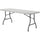 Lorell Extra-Capacity Ultra-Lite Folding Table - Light Gray Top - Dark Gray Base - 750 lb Capacity x 96'' Table Top Width x 30'' Table Top Depth - 29.25'' Height - Gray - High-density Polyethylene (HDPE)