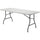 Lorell Ultra-Lite Banquet Table - Light Gray Rectangle Top - Dark Gray Base - 600 lb Capacity x 72'' Table Top Width x 30'' Table Top Depth x 2'' Table Top Thickness - 29'' Height - Gray - High-density Po