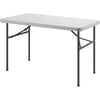 Lorell Ultra-Lite Banquet Table - Light Gray Rectangle Top - Dark Gray Base - 450 lb Capacity x 48'' Table Top Width x 30'' Table Top Depth x 2'' Table Top Thickness - 29'' Height - Gray - High-density Po