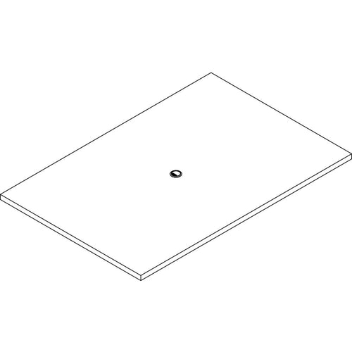 Lorell Prominence 2.0 Rectangular Conference Tabletop - Espresso Rectangle, Laminated Top - 72'' Table Top Width x 48'' Table Top Depth x 1.50'' Table Top Thickness - Assembly Required - Particleboard To
