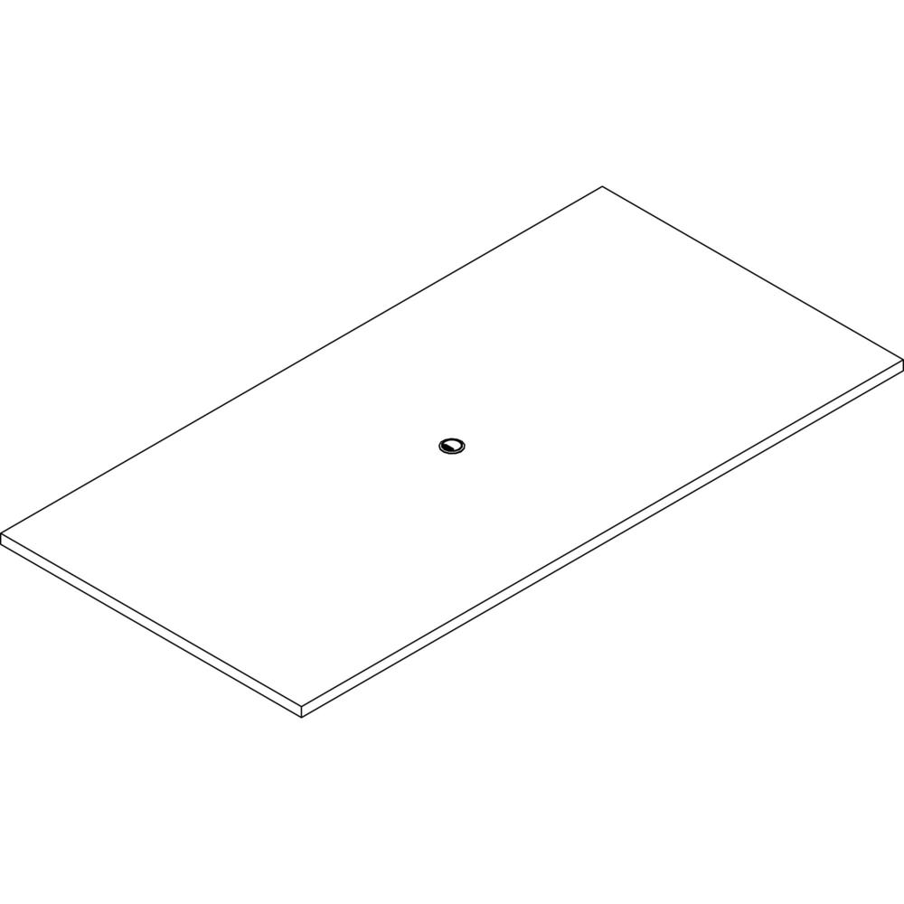 Lorell Prominence 2.0 Rectangular Conference Tabletop - Espresso Rectangle, Laminated Top - 96'' Table Top Width x 48'' Table Top Depth x 1.50'' Table Top Thickness - Assembly Required - Particleboard To