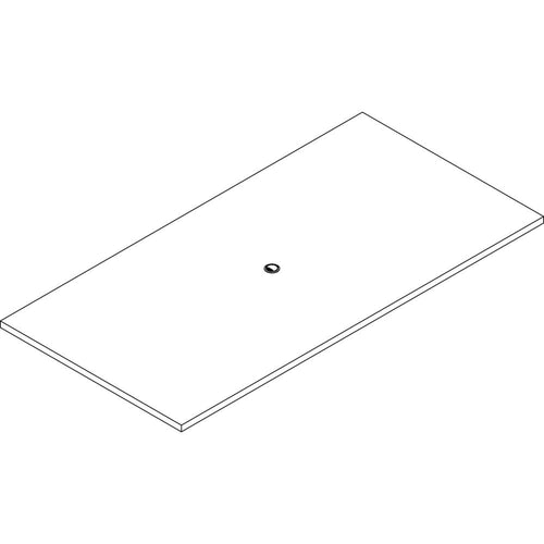 Lorell Prominence 2.0 Rectangular Conference Tabletop - Espresso Rectangle, Laminated Top - 96'' Table Top Width x 48'' Table Top Depth x 1.50'' Table Top Thickness - Assembly Required - Particleboard To
