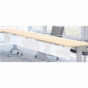 Special-T 47'' Tabletop Acrylite Modesty Panel - 47'' Length x 10'' Height - Acrylic - Frosted White