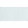 Lorell Premium Glass Dry-Erase Board - 96'' (8 ft) Width x 48'' (4 ft) Height - White Glass Surface - Rectangle - Smudge Resistant, Wipeable - 1 Each