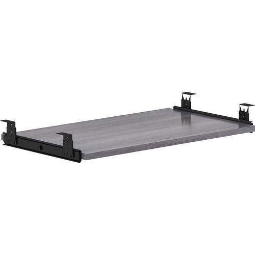 Lorell Universal Keyboard Tray - 26'' x 0.8'' x 15.4'' - Finish: Charcoal