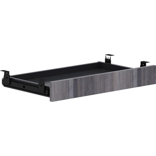 Lorell Universal Center Drawer - 28.4'' x 16.7'' x 5.1'' - Finish: Weathered Charcoal
