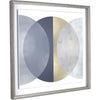Lorell Circle II Framed Abstract Art - 29.25'' x 29.25'' Frame Size - Gray, Yellow - 1 Each