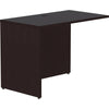Lorell Essentials Series Return Shell - 42'' x 24''29.5'' Return Shell, 1'' Top - Finish: Espresso