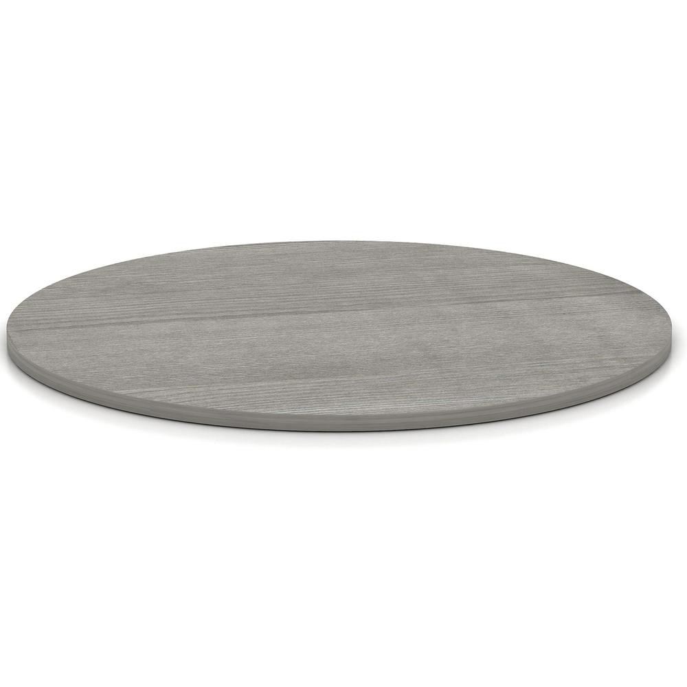 Lorell Essentials Conference Tabletop - Weathered Charcoal Laminate Round Top - Contemporary Style - 1'' Table Top Thickness x 42'' Table Top Diameter - Assembly Required - 1 Each