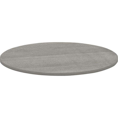 Lorell Essentials Conference Tabletop - Weathered Charcoal Laminate Round Top - Contemporary Style - 1'' Table Top Thickness x 48'' Table Top Diameter - Assembly Required - 1 Each