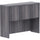 Lorell Essentials Series Stack-on Hutch with Doors - 48'' x 15''36'' - 3 Door(s) - Finish: Weathered Charcoal Laminate