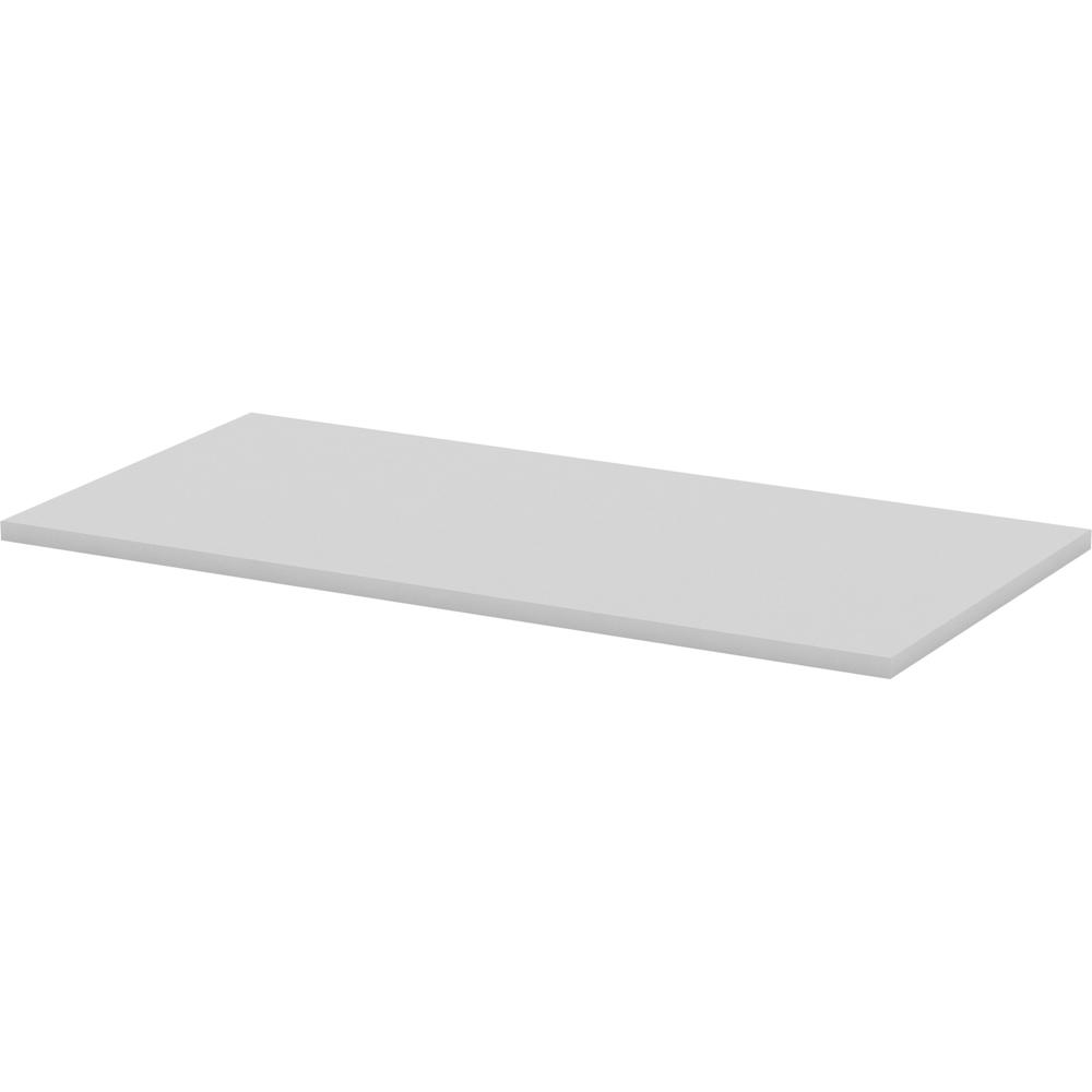 Lorell Training Tabletop - Gray Rectangle Top - 48'' Table Top Length x 24'' Table Top Width x 1'' Table Top ThicknessAssembly Required - Particleboard, Melamine Top Material - 1 Each