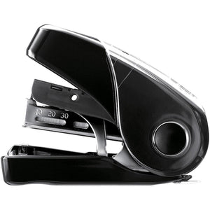 MAX Flat Clinch Mini Stapler - Staples Upto 25 Sheet - Black - 1 Each - Max