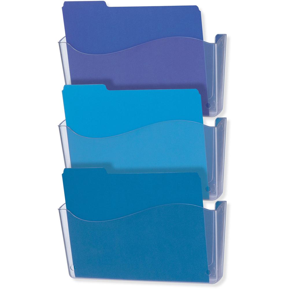Officemate Unbreakable Wall File - 6.50'' Height x 13.75'' Width x 3'' Depth - Unbreakable - Clear - 1 Each