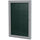 1 Door Enclosed Vinyl Bulletin Board with Satin Frame, 36''H x 30''W, Ebony - Ghent