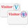C-Line Time's Up! Self-Expiring Visitor Badges - One Day Spot Badge, Peel & Stick, 3 x 2, 100/BX, 97004
