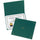 Oxford Letter Certificate Holder - 8 1/2'' x 11'' - Linen - Hunter Green - 5 / Pack