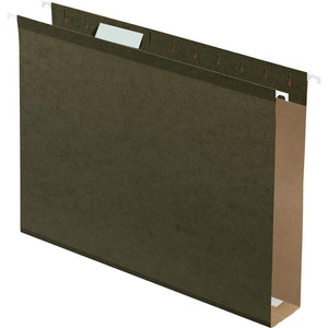 Pendaflex Letter Recycled Hanging Folder - 2'' Folder Capacity - 8 1/2'' x 11'' - Folder - Standard Green - Reinforced, Reinforced Gusset, Acid-free - 10% Recycled - 25 / Box