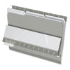 Pendaflex 1/3 Tab Cut Letter Recycled Top Tab File Folder - 8 1/2'' x 11'' - Gray - 10% Recycled - 100 / Box