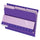 Pendaflex 1/3 Tab Cut Letter Recycled Top Tab File Folder - 8 1/2'' x 11'' - Violet - 10% Recycled - 100 / Box