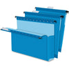 Pendaflex SureHook Legal Recycled Hanging Folder - 8 1/2'' x 14'' - 3'' Expansion - Blue - Slip Resistant, Flexible, Durable - 10% Recycled - 25 / Box