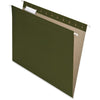 Pendaflex 1/5 Tab Cut Letter Recycled Hanging Folder - 8 1/2'' x 11'' - Green - 100% Recycled - 25 / Box