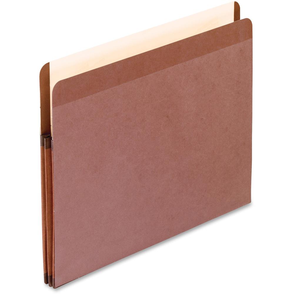 Pendaflex Letter Recycled Expanding File - 8 1/2'' x 11'' - 1 3/4'' Expansion - Red Fiber, Polyester - Red Fiber - Moisture Resistant, Rip Resistant, Laminated, Spill Proof, Reinforced Gusset, Durable -