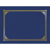 Geographics Letter, A4+ Recycled Certificate Holder - 8 1/2'' x 11'' , 10'' x 8'' , 8 17/64'' x 11 11/16'' - Linen - Navy Blue - 30% Recycled - 6 / Pack
