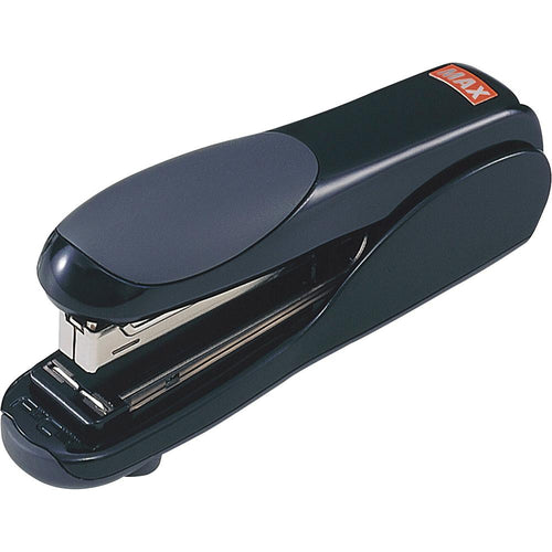 MAX Flat Clinch Full-strip Stapler - 30 of 20lb Paper Sheets Capacity - 210 Staple Capacity - Full Strip - 1/4'' Staple Size - 1 Each - Black - Max